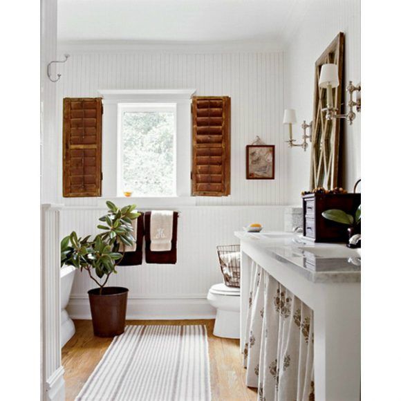 ¿Cómo esconder la lavadora?- Home Decor - Cuarto de baño