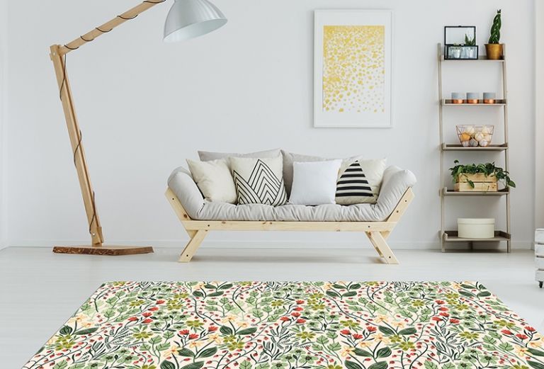Alfombras Salon Modernas - Floral Country Garden 150x65 cm