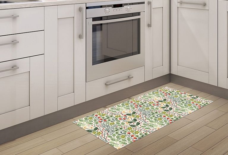 Alfombras Vinilicas Cocina - Floral Country Garden 97x48 cm
