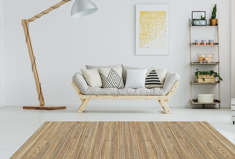 Alfombra Grande Salon - Bambu Cuadrado 295x195cm