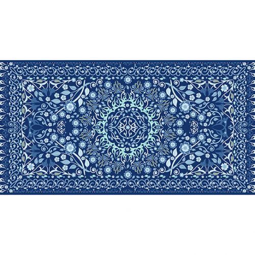 Alfombra Vinilica Cenefa Azul 97x48cm