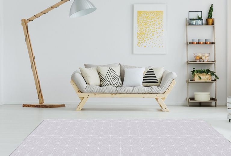 Alfombra de Vinilo - Geométrico Gris 295x195cm