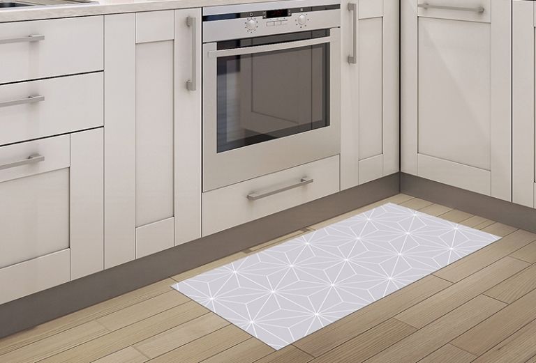 Alfombras Lavables - Geométrico Gris 97x48cm