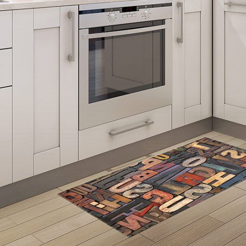 Alfombra Antideslizante - Diseño ABC 97x48cm