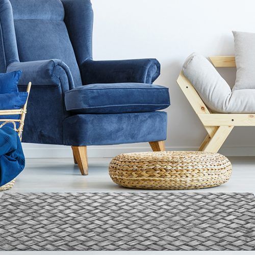 Alfombras Vinilicas - Trenzado Grey 120x48cm
