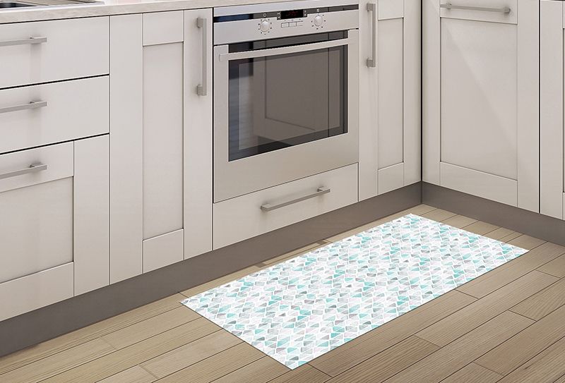 Alfombra para Cocina - Triángulos 97x48cm