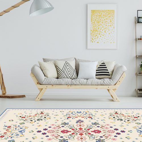 Alfombra Hidraulica - Floral Beige 295x195 cm