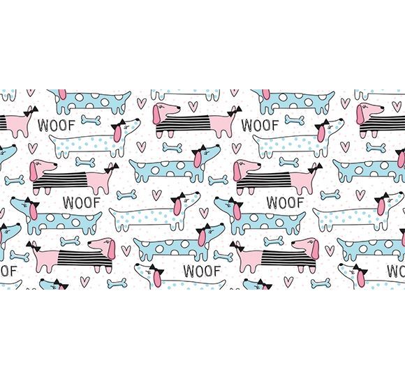 Alfombra Vinílica Infantil 97x48 - Perrito Salchicha
