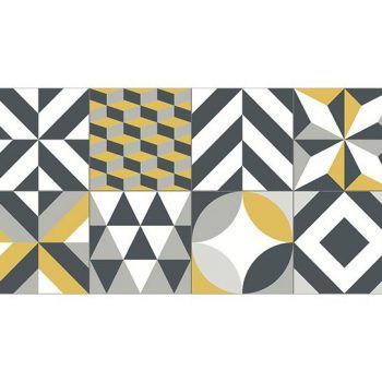 Alfombra Vinilica Alice Amarillo 97x49cm