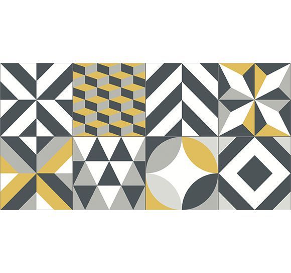 Alfombra Vinilica Alice Amarillo 97x49cm