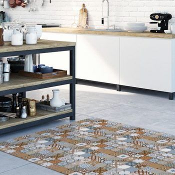 Alfombra lavable cocina - Hidráulico Estoril 196x122cm