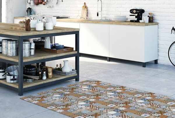 Alfombra lavable cocina - Hidráulico Estoril 196x122cm