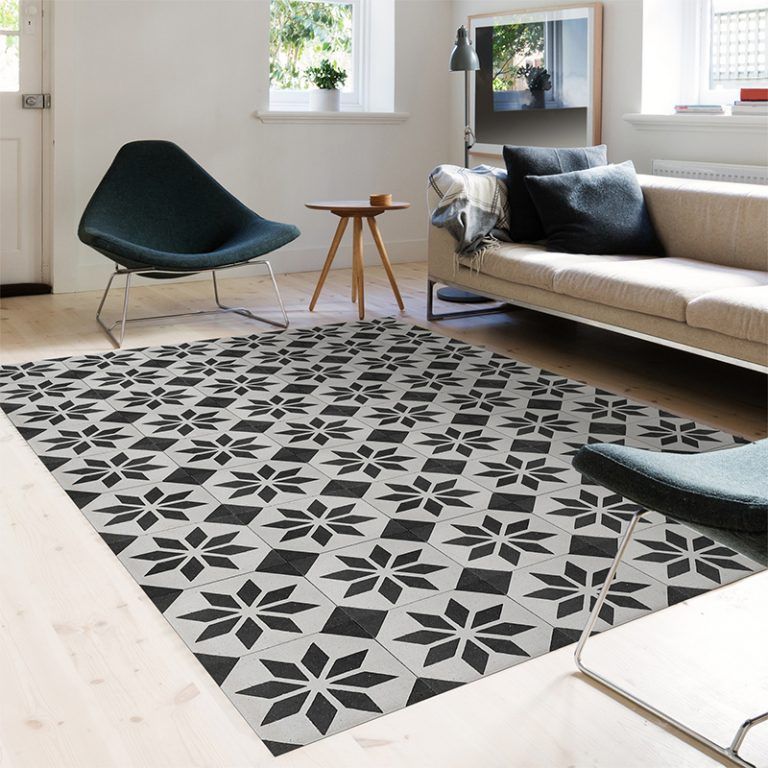 Alfombra Vinílica - Videl Negro - salón