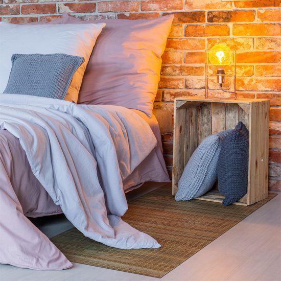 Alfombra Vinílica Bambu Cuadrado - dormitorio