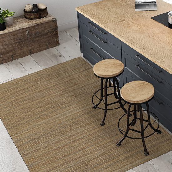 Alfombra Vinílica Bambu Cuadrado - cocina