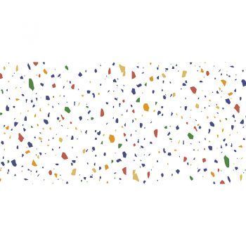 Alfombra Vinílica Mosaic White 97x48