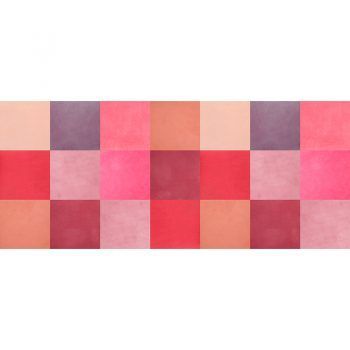 ALfombra Vinílica Pink Squares 175x74