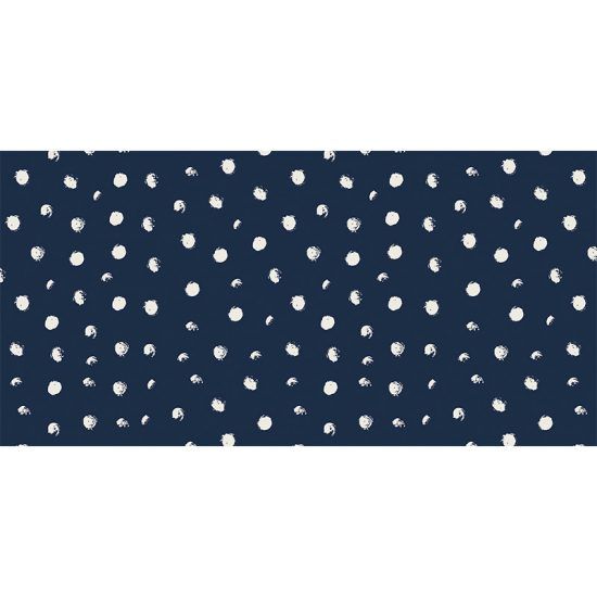 Alfombra Vinílica Infantil Polka Dots Blue 97x48