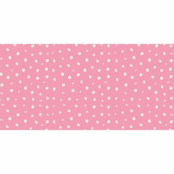 Alfombra Vinílica Infantil Polka Dots Pink 97x48
