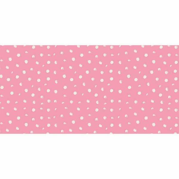 Alfombra Vinílica Infantil Polka Dots Pink 97x48