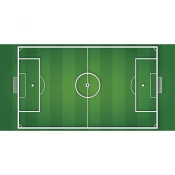 Alfombra Vinílica Infantil Campo de Futbol 97x48
