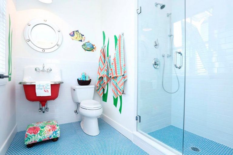 Alfombras vinílicas infantiles Cuarto de baño