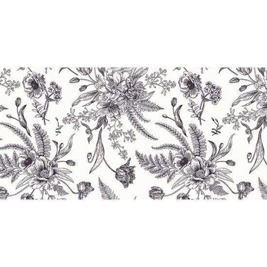 alfombra vinílica floral lavenia 97 x 48 cm