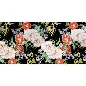 Alfombra Vinílica Floral Rita 97 x 48 cm