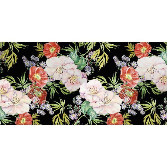 Alfombra Vinílica Floral Rita 97 x 48 cm