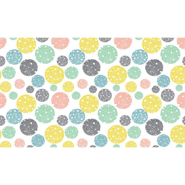 Cabecero de cama de vinilo Infantil Orbes de Color135x80