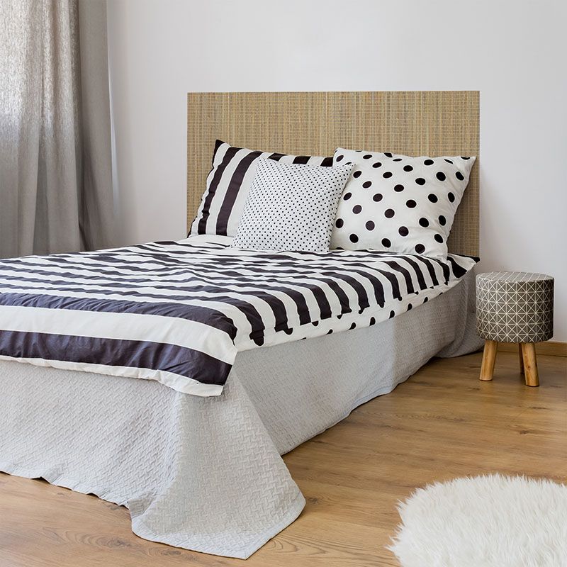 Dormitorio cabecero de cama Bambú Cuadrado 135 x 80 cm