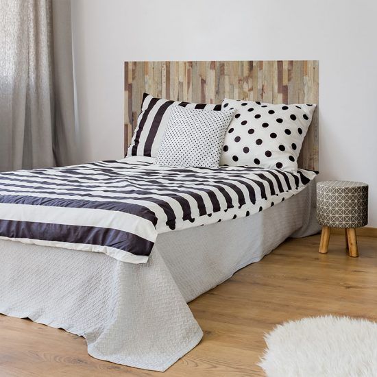 Dormitorio cabecero de cama Brown 135 x 80 cm