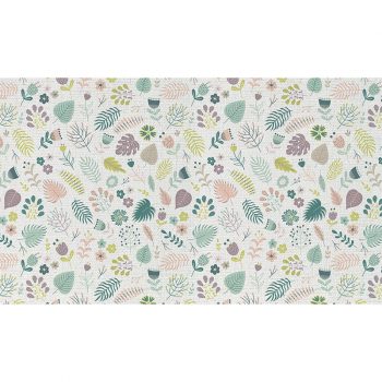 Cabecero de cama de vinilo Infantil Happy Flower 135x80