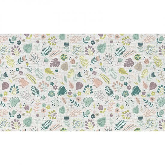 Cabecero de cama de vinilo Infantil Happy Flower 135x80