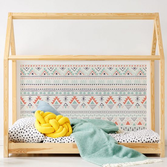Cabecero de cama de vinilo Infantil Horizon detalle cama