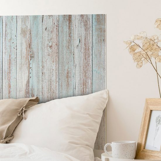 Detalle cabecero de cama de vinilo Dilan
