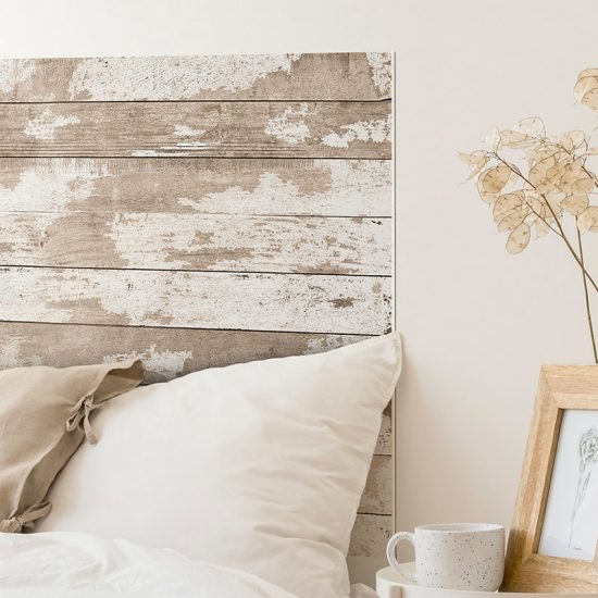 Detalle cabecero de cama de vinilo Zamby