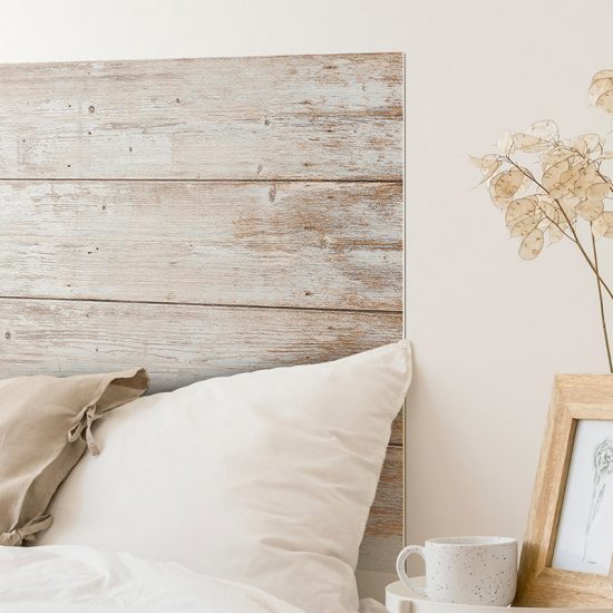 Detalle cabecero de cama de vinilo Merin