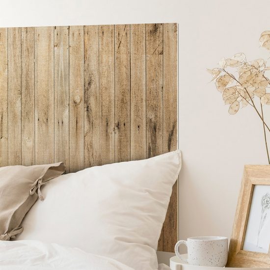 Detalle cabecero de cama de vinilo Steil