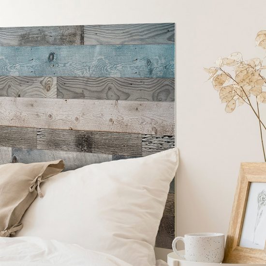 Detalle cabecero de cama de vinilo Flyn