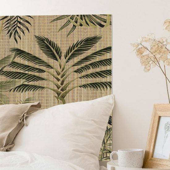 Detalle cabecero de cama de vinilo Balica