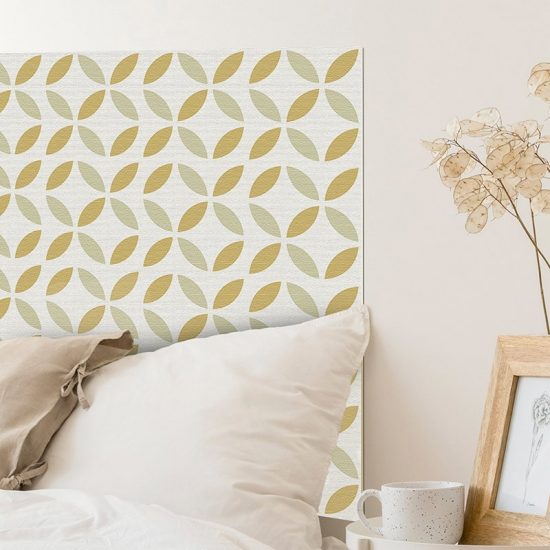 Detalle cabecero de cama de vinilo Gracia