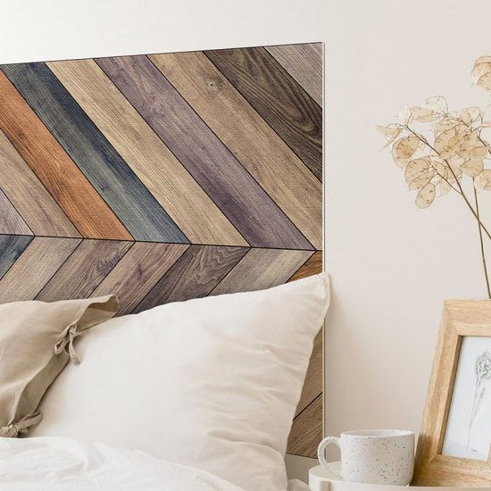 Detalle cabecero de cama de vinilo Sidney
