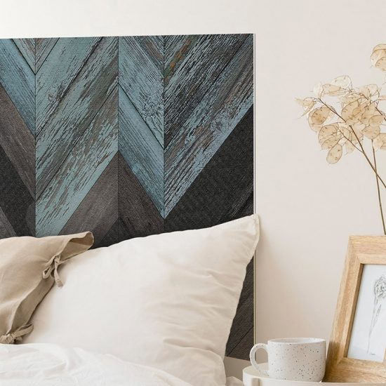 Detalle cabecero de cama de vinilo Espiga