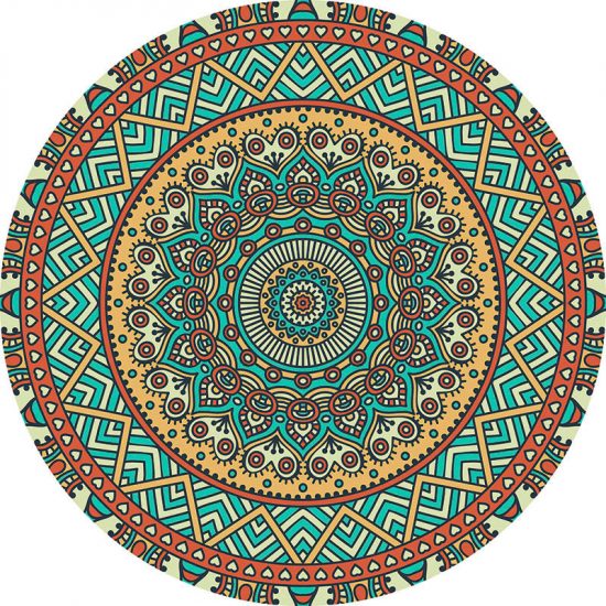 alfombra vinílica redonda Barrey 60x60