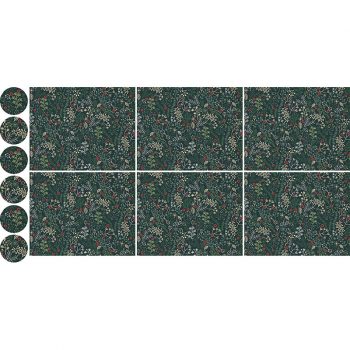 pack manteles y posavasos Estampado Navideño