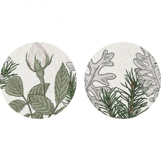 posavasos Merry Christmas Green