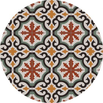 alfombra vinílica redonda Mystic 60x60