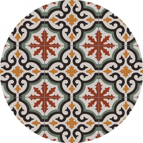 alfombra vinílica redonda Mystic 60x60
