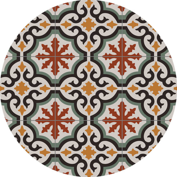 alfombra vinílica redonda Mystic 60x60